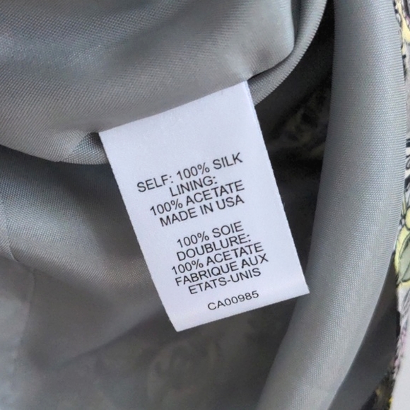 Nanette Lepore Womens Vintage 100% Silk Sweetheart Neck Dress, Floral, Size 0 - Picture 8 of 8